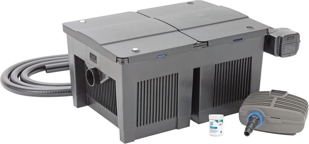 2026 OASE 56789 Durchlauffilter BioSmart Set 36000 geeignet für Teiche bis 36 m³, Filtersystem, Filterkomplettset inkl Filtermaterial, Teichpumpe und UVC Klärer