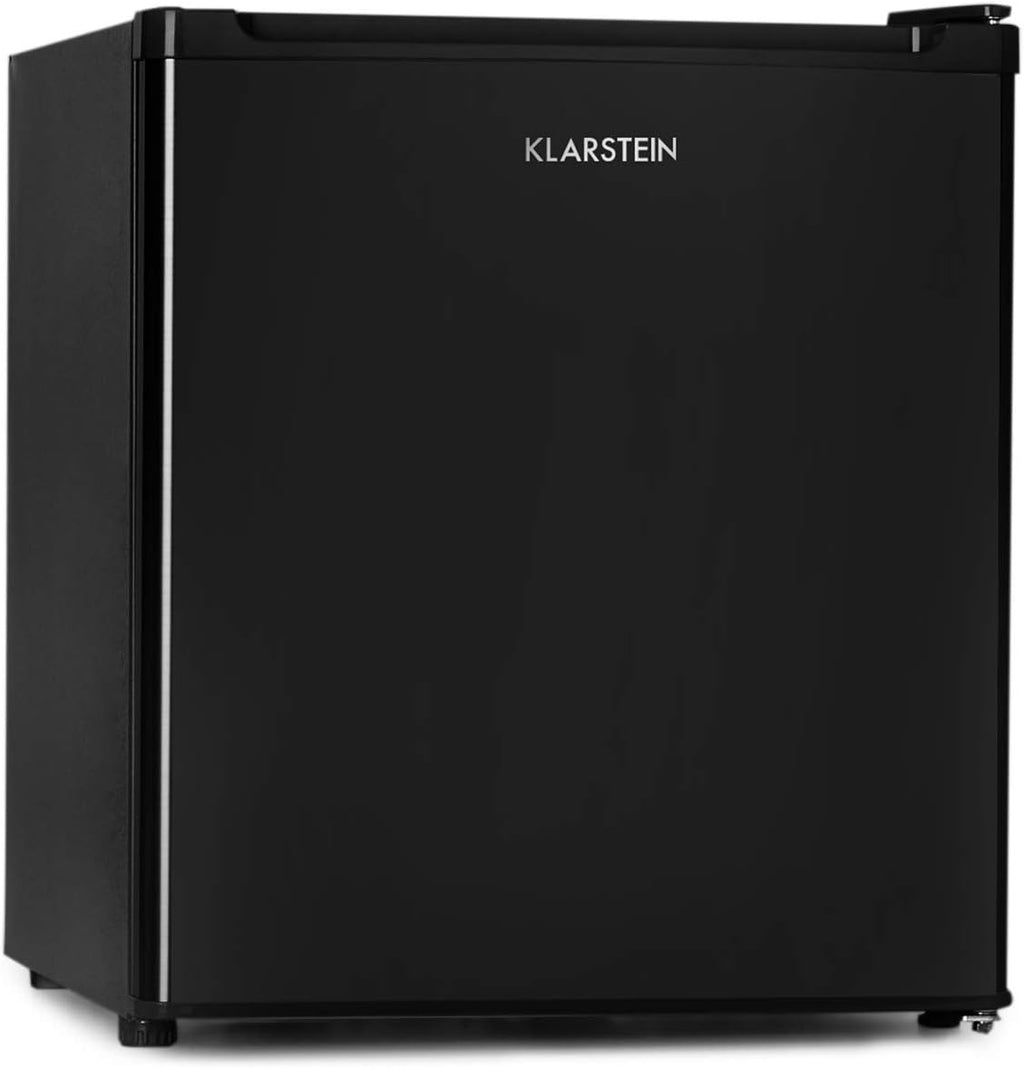 2026 KLARSTEIN Garfield Eco - Congélateur petite taille, 34L, 4 étoiles, 117 kWh/an, 2 niveaux, 41 dB, Tablette amovible, Autonome, Environ 44 x 52 x 47 cm (LxHxP) - Noir