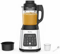 2026 Moulinex Blender chauffant, 1400 W, 10 programmes automatiques, Lames amovibles, Fonction nettoyage en profondeur, Panier vapeur, Perfectmix Cook LM83SD10, Métal(Noir/Argent)