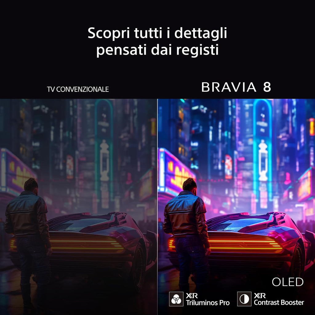 2026 BRAVIA 8 OLED 55 Pollici 4K HDR Google Smart TV | Gaming Menu per , IMAX Enhanced, Dolby Vision Atmos, Chromecast, AirPlay, 120Hz 55XR80