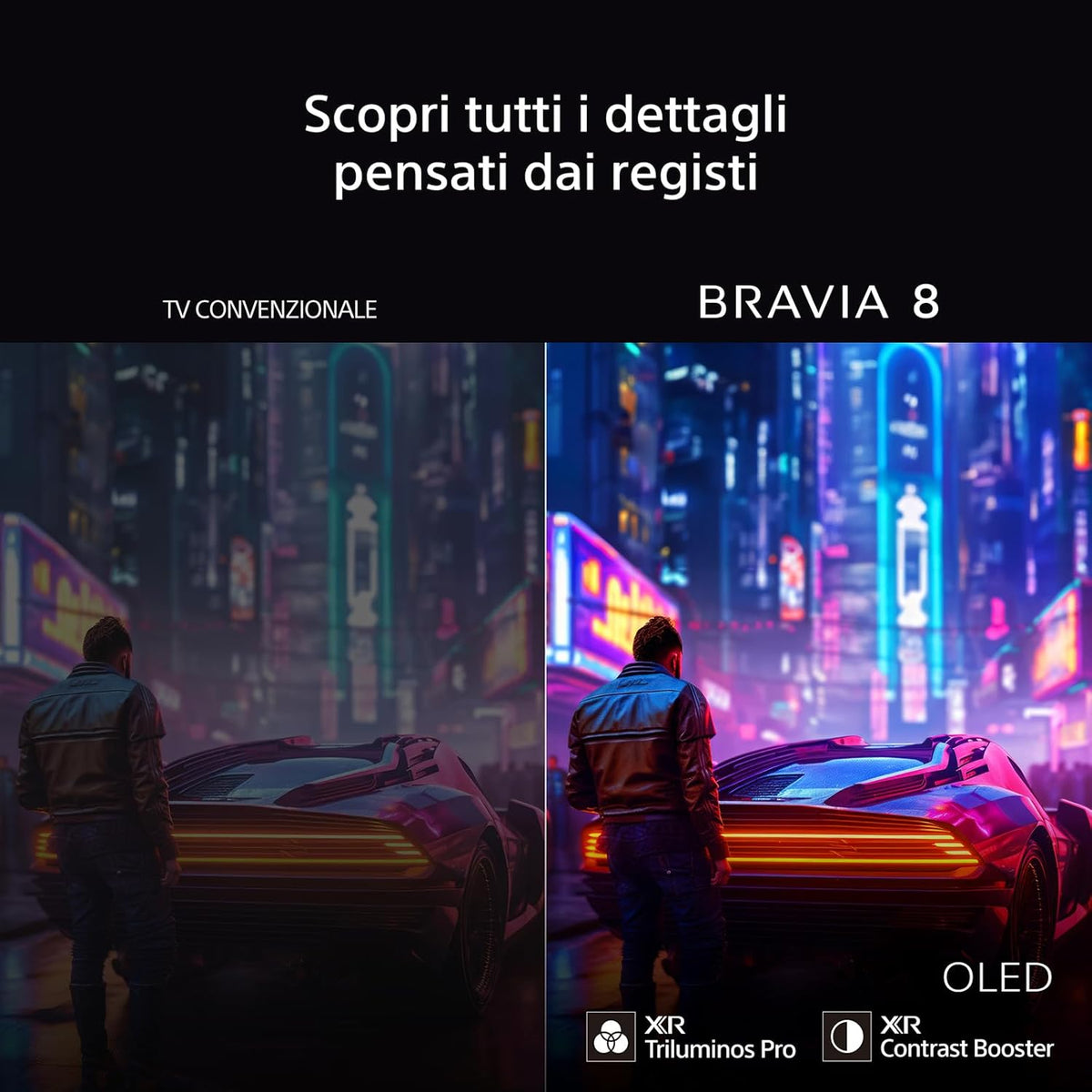 2026 BRAVIA 8 OLED 55 Pollici 4K HDR Google Smart TV | Gaming Menu per , IMAX Enhanced, Dolby Vision Atmos, Chromecast, AirPlay, 120Hz 55XR80