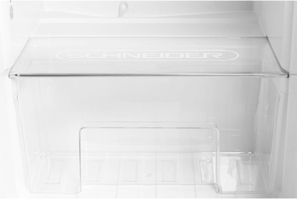 2026 SCHNEIDER SCDD208VVA, Réfrigérateur 2 portes, 211L (172+39), Froid statique, Dégivrage automatique, 3 clayettes verre, Thermostat réglables, Pieds réglables,Vert amande