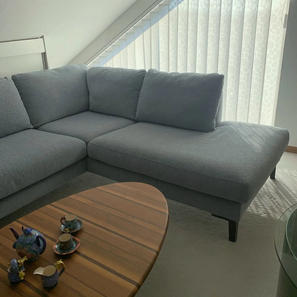 2026 Ausstellungsstück Sits Ecksofa Anja, hellblau, 293 x 221cm, Bezug anbehmbar