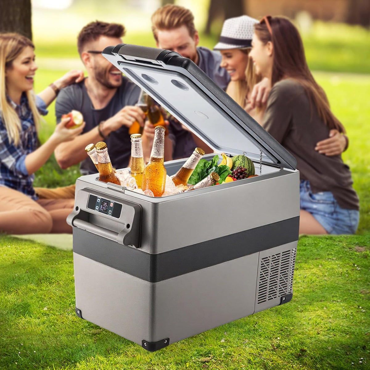 2026 VEVOR Frigorifero Portatile, 45 L Compressore Portatile, 60W Frigorifero per Auto, 27 x 14 x 18 Pollici, Congelatore Domestico da Viaggio Piccolo Congelatore per Auto