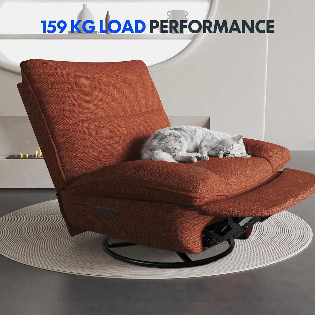 2026 Fauteuil inclinable FLEXISPOT XC6, canapé pivotant à bascule, fauteuil TV avec dossier réglable, fauteuil inclinable pour chambre, salon et home cinéma (beige)