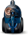 2026 PowerPro Expert Aspirapolvere Senza Sacco, Motore Potente da 900W, Filtro HEPA Allergy Lock, TriActive+ per Pavimenti e Tappeti, Blu (FC9745/09)