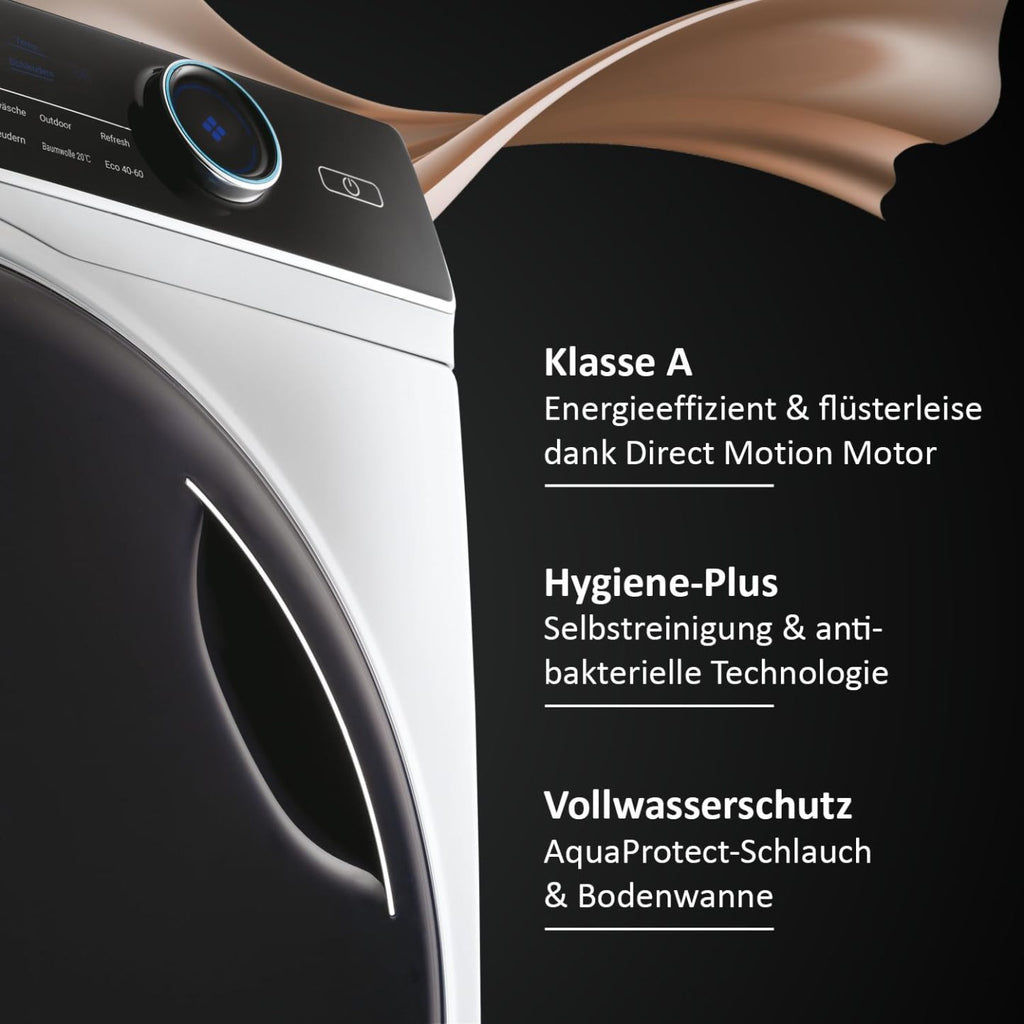 2026 Haier I-PRO SERIE 7 HW70-B14979 I Frontlader Waschmaschine 7kg I Washing Machine mit A-Effizienz, 1.400 U/Min. & leisem Direktantrieb I Inkl. Dampffunktion, Selbstreinigungssystem & Refresh-Programm
