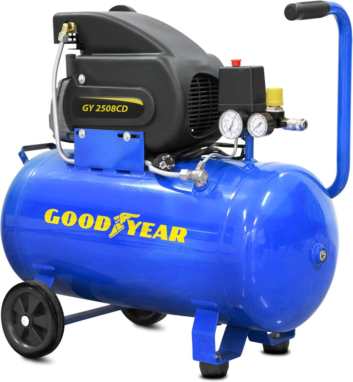 2026 GOODYEAR - Compresseur d'air 50L 230V 8 bar 115 PSI Débit max 210 L/min Silencieux