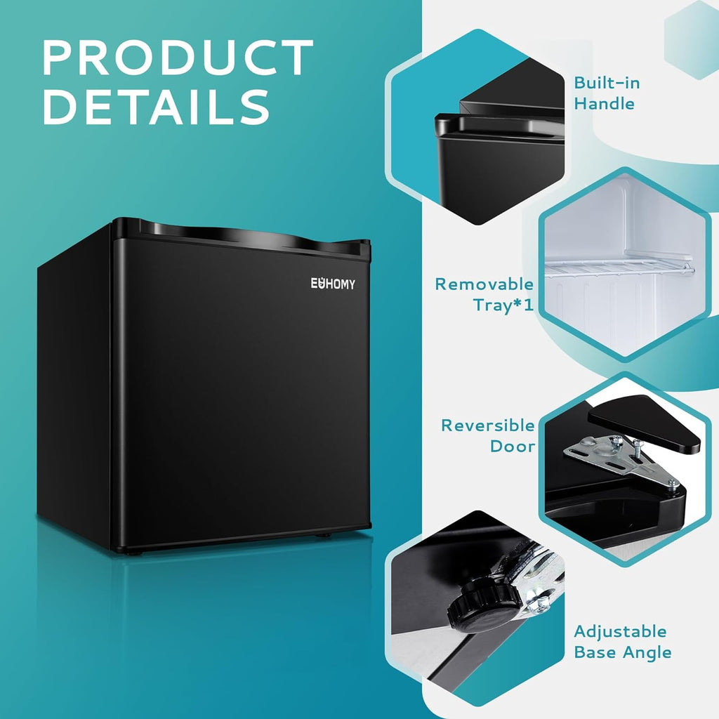 2026 Congélateur vertical 2025 de 85 litres (3 pi³). Porte réversible simple en acier inoxydable. Congélateur compact pour la maison, les résidences étudiantes, les appartements et les bureaux (argenté).