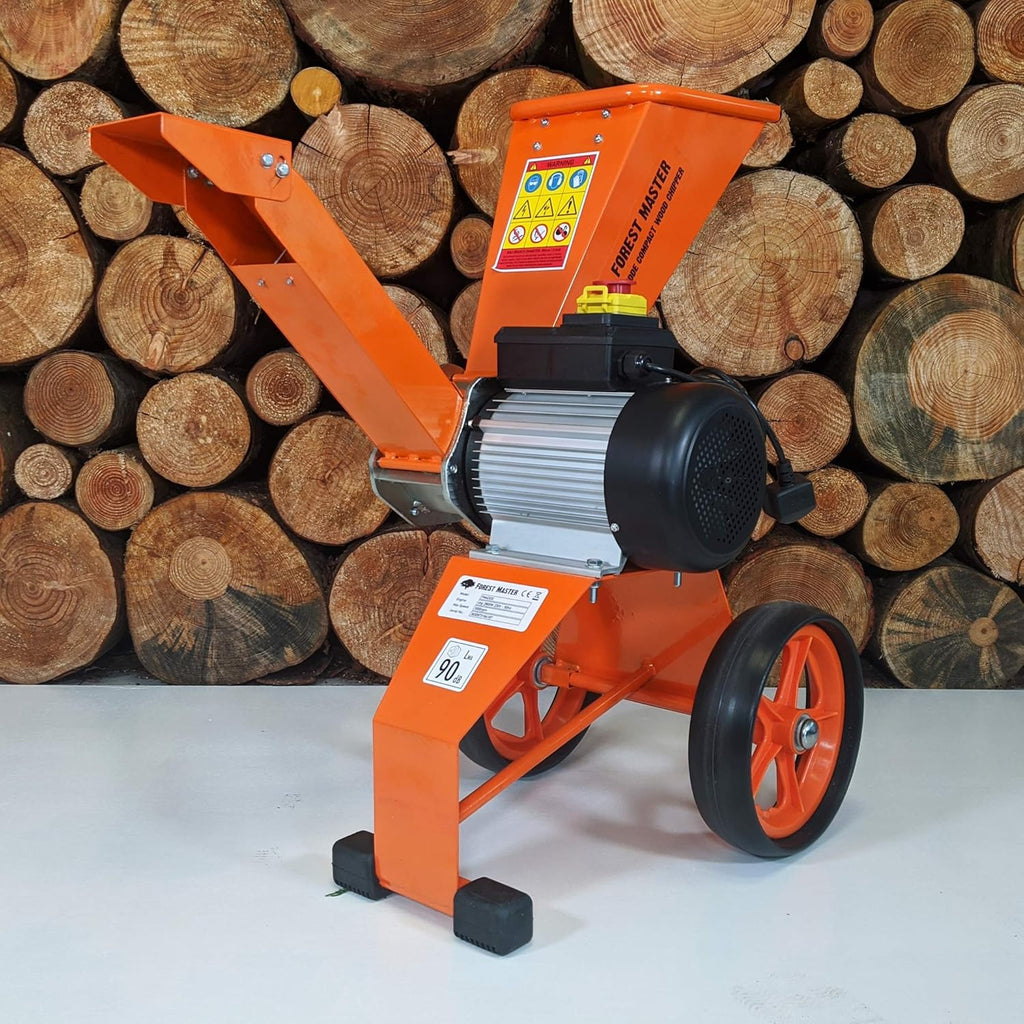 2026 Forest Master FM4DDE broyeur de Jardin électrique 2800 W 4 CV pour Branches, Feuilles de Bois