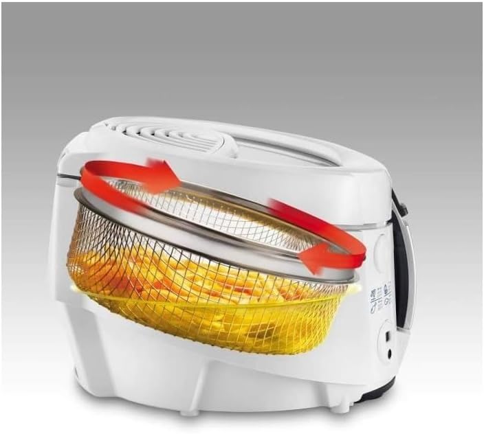 2026 F38436 RotoFry Friggitrice, 1800 W, 1.5 Litri, Plastica, Bianco