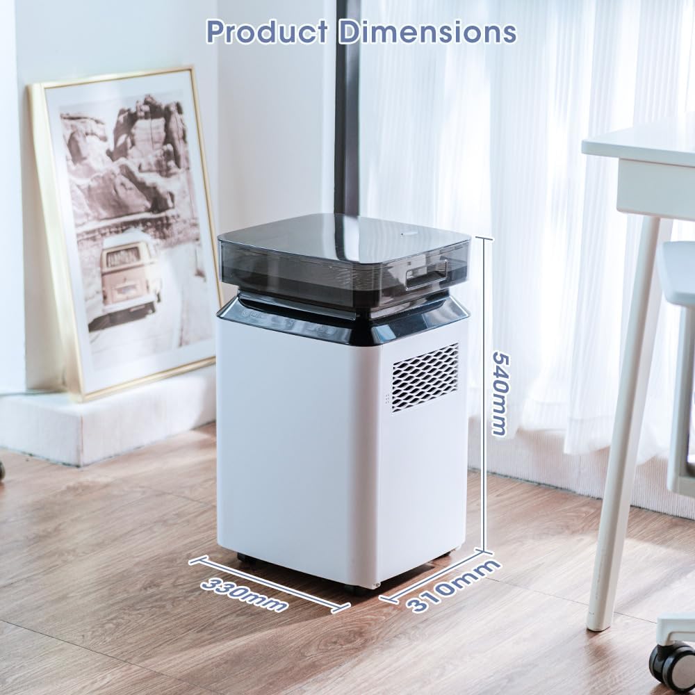2026 Deumidificatore Industriale Professionale Elettrico: 80L/24h per Grandi Ambienti 170㎡Pompa Scarico Continuo Antimuffa Portatile con Ruote per Casa/Bagno/Ufficio/Garage/Cantina/Stanza/Armadio