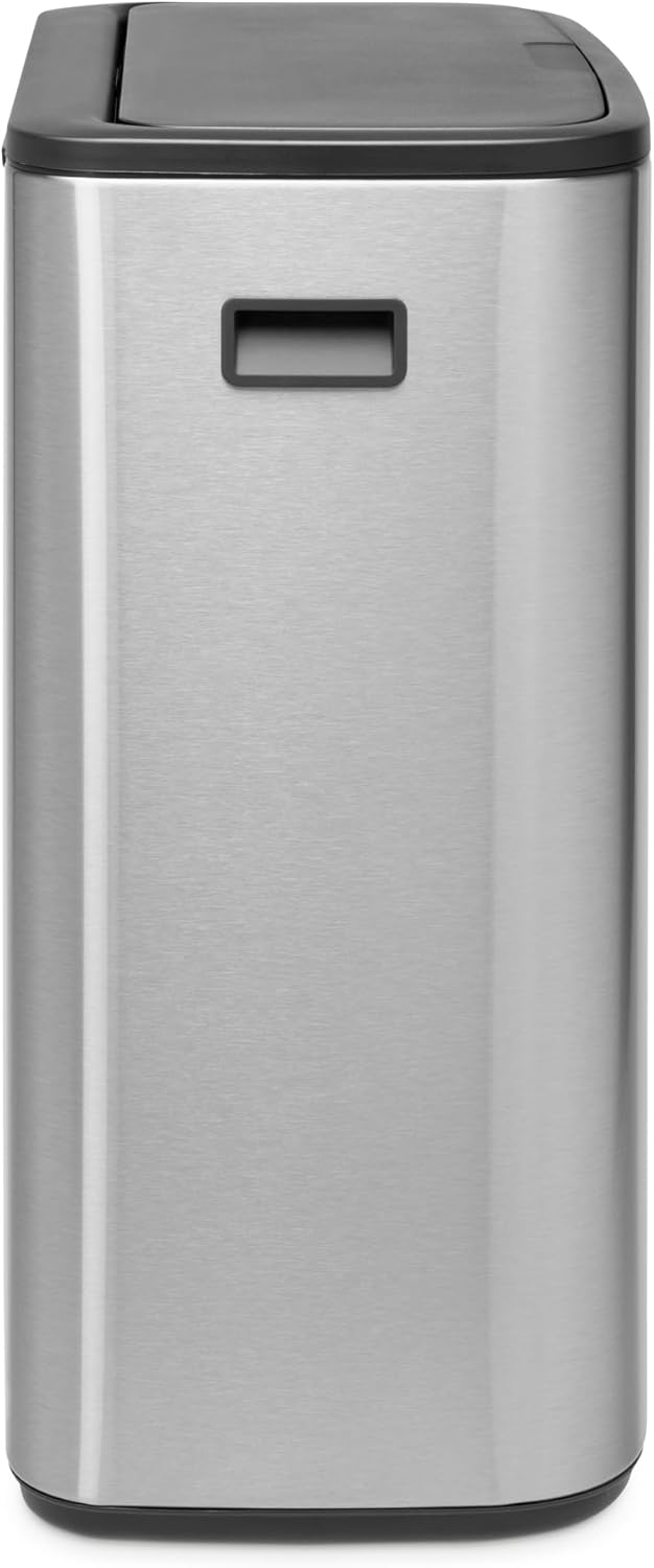 2026 Poubelle Brabantia, acier mat, anti-traces de doigts, 2 x 30 L