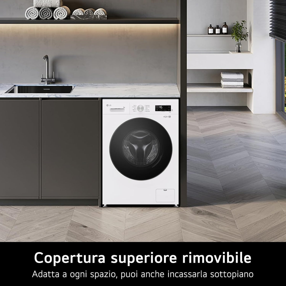 2026 F4NX1009NWB Lavatrice 9 kg a Carica Frontale Serie X1, Classe A, 1400 giri, Wi-Fi, 6 Motion Direct Drive, Lavaggio a Vapore Allergy Care, Libera installazione, Essence White