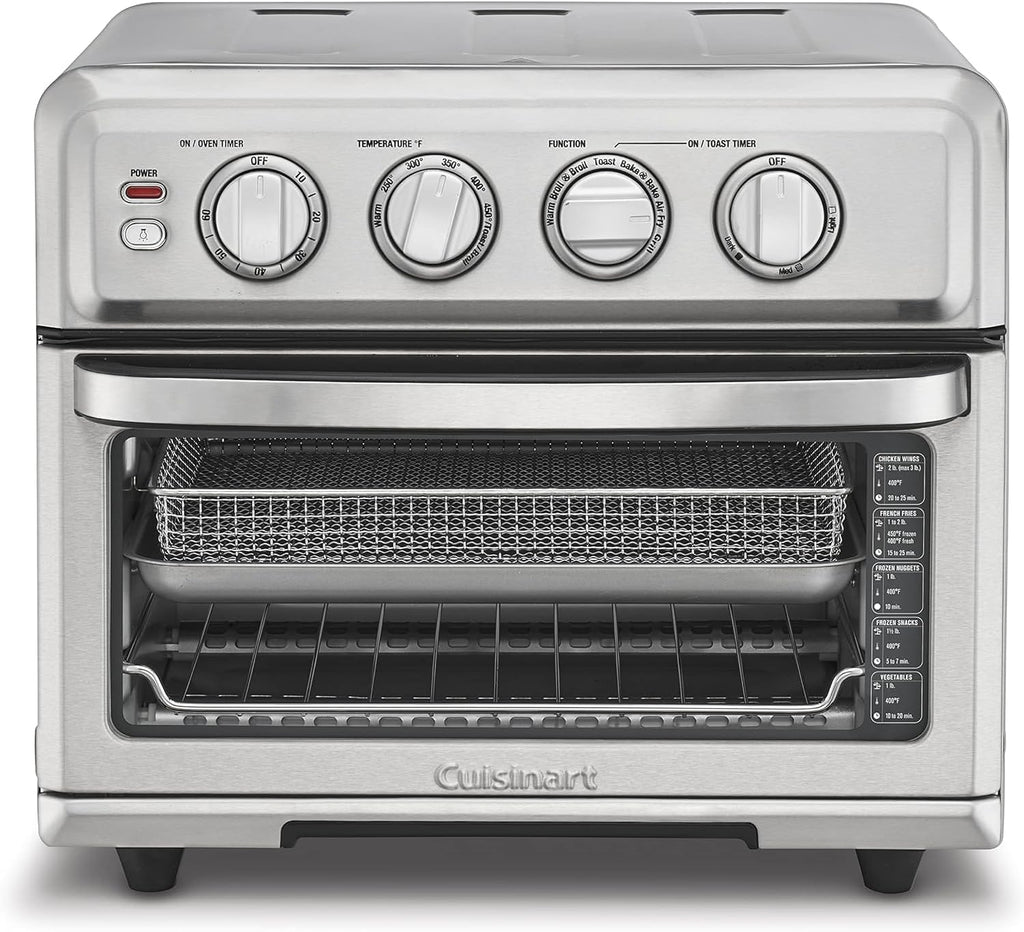 2026 CUISINART Air Fryer + Convection Toaster Oven, 8-1 Oven with Bake, Grill, Broil & Warm Options, Stainless Steel, TOA-70