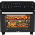 2026 Iceagle Air Fryer 15L Double Résistance 2200 W Friteuse sans Huile avec Fenêtre(Noir/Argent)