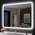 2026 Miroir de salle de bain S'bagno avec éclairage 1200 x 700 mm, IP44, LED, Bluetooth, antibuée, 3 couleurs de lumière (3 000 K, 4 000 K, 6 500 K), intensité variable, mémoire, vertical ou horizontal. Miroirs de salle de bain avec LED.