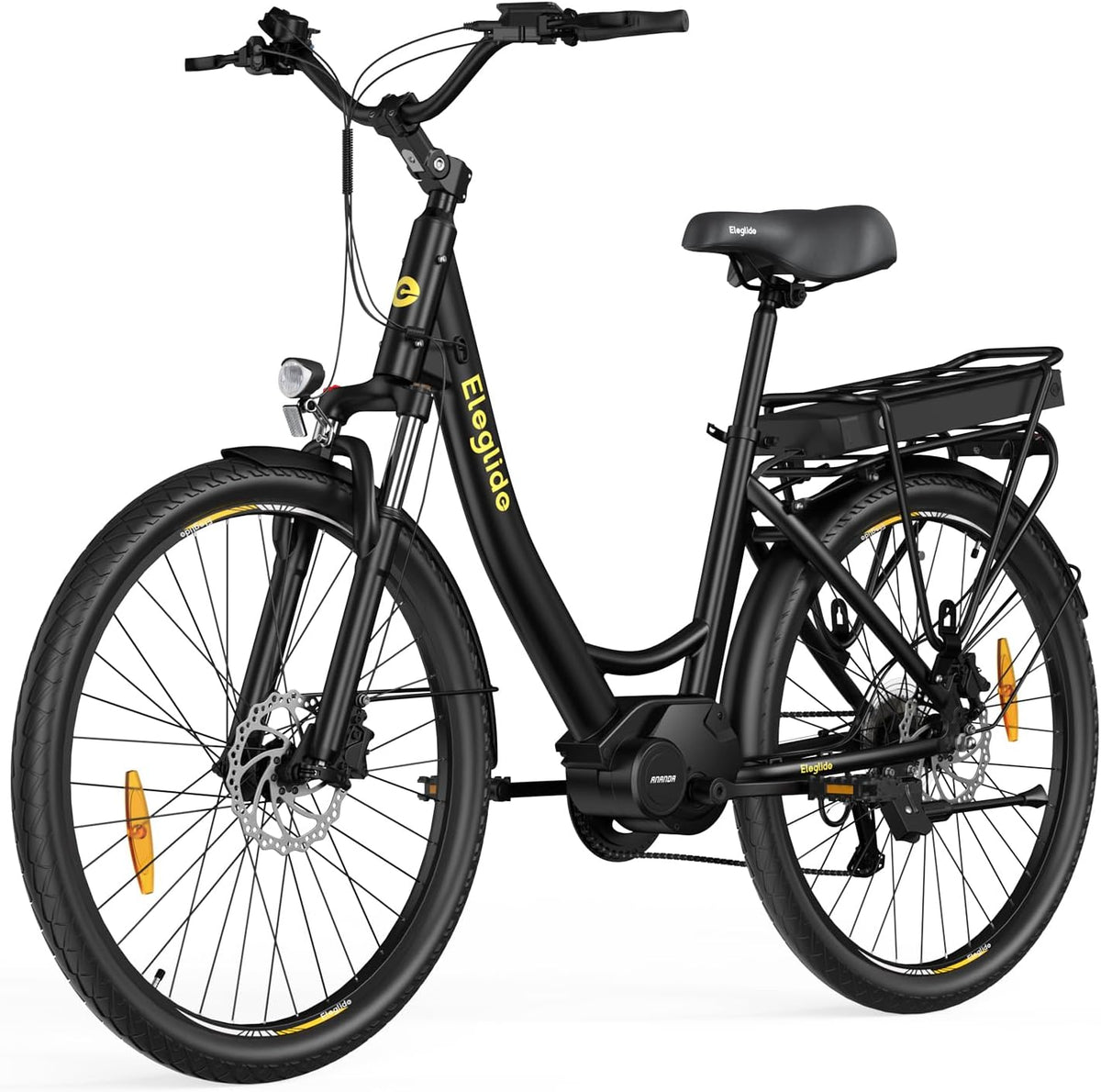 2026 Eleglide C2 Vélo Électrique Adulte, 100Km Autonomie, Batterie Amovible, Freins Hydrauliques, Suspension Avant, 7 Vitesses, Vélo électrique à Moteur Central, Confortable pour Ville/Trekking