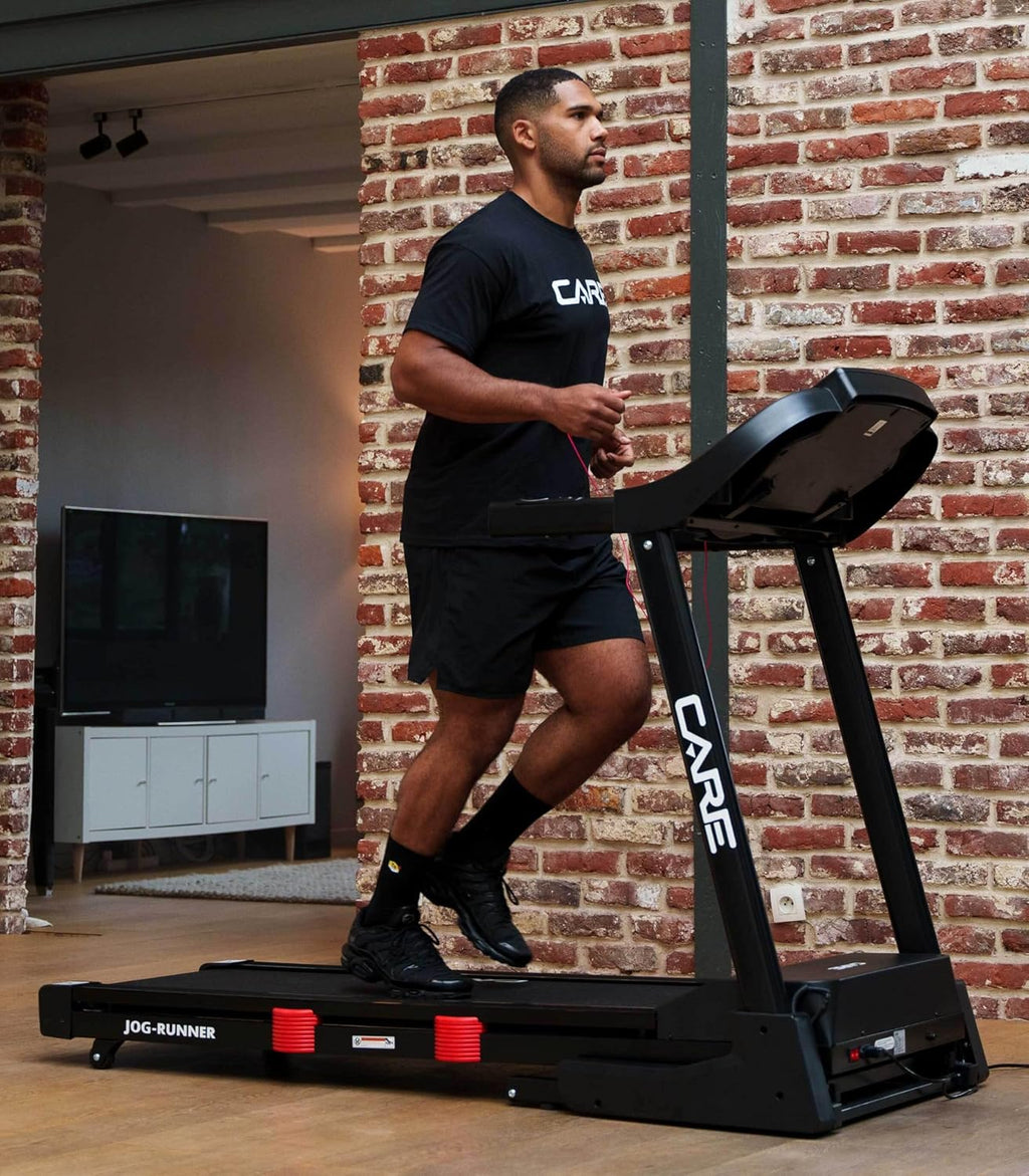 2026 - Tapis de Course Connecté Jog Runner - Tapis de Marche Électrique Inclinable et Pliable - Jusqu'à 18km/h - 18 Niveaux d'Inclinaison - 25 Programmes