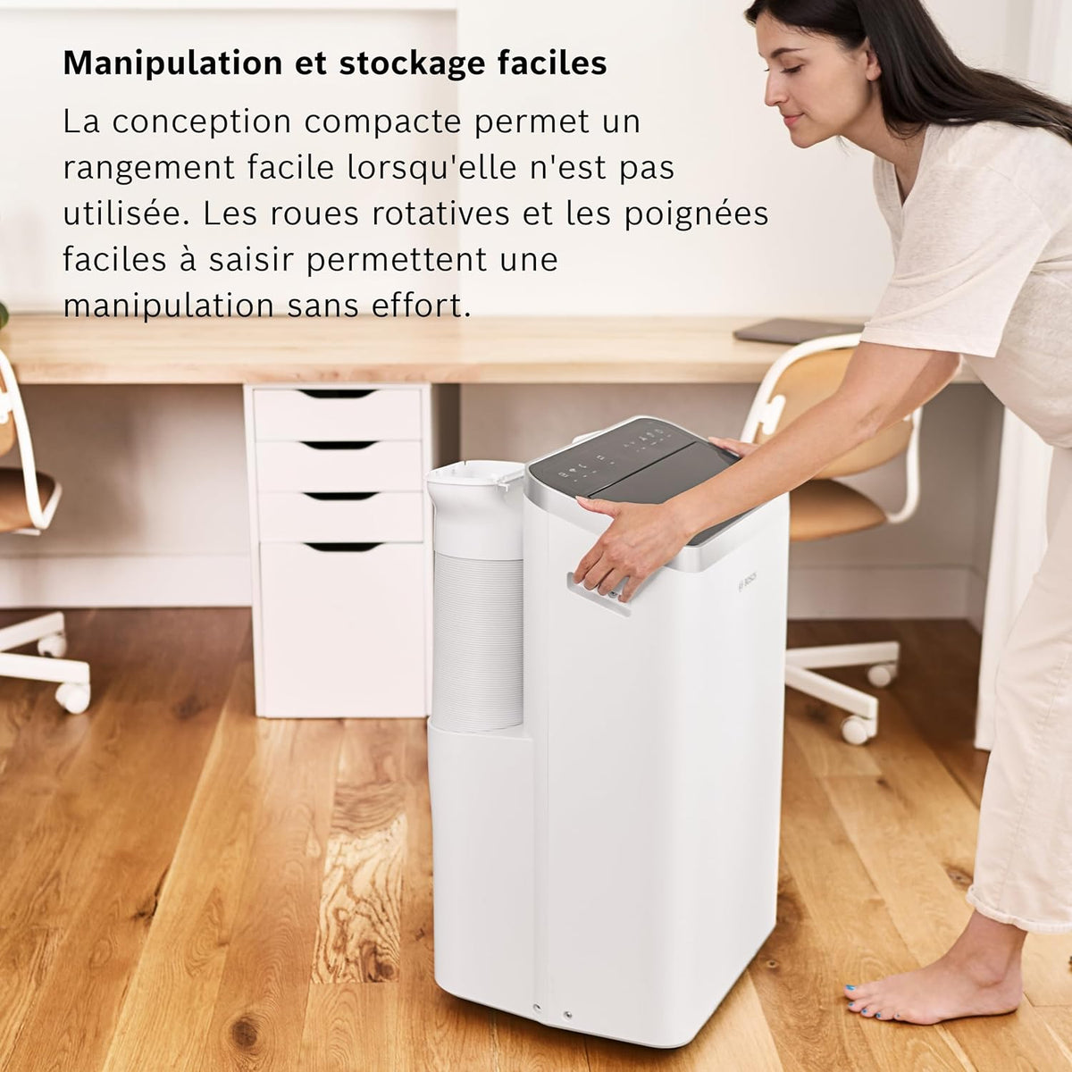 2026 Bosch Cool 4000 Portable AC - 3 en 1 Climatiseur, Déshumidificateur, Ventilateur - 2,6 kW pour les pièces jusqu'à 35m² - Avec Mode Auto, Mode Silencieux et Mode Veille (48 db (A)) [Classe A+]