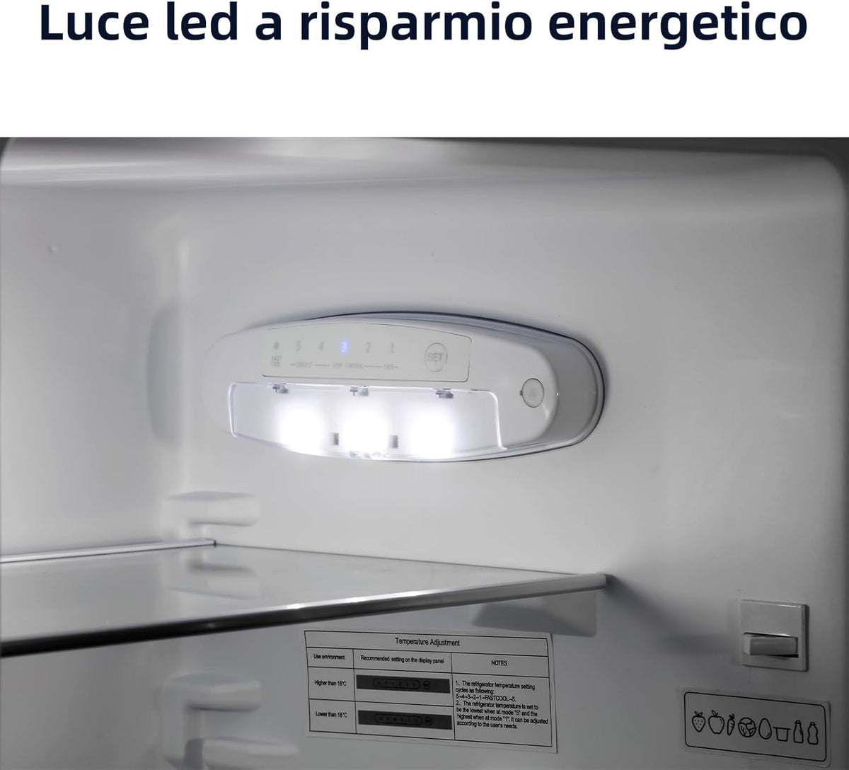 2026 CHiQ Frigorifero Combinato 157L FBM157L42, Basso Gelo, Altezza 144 cm, Larghezza 47 cm, Ultraleggero 39 db, 12 anni di garanzia sul compressore