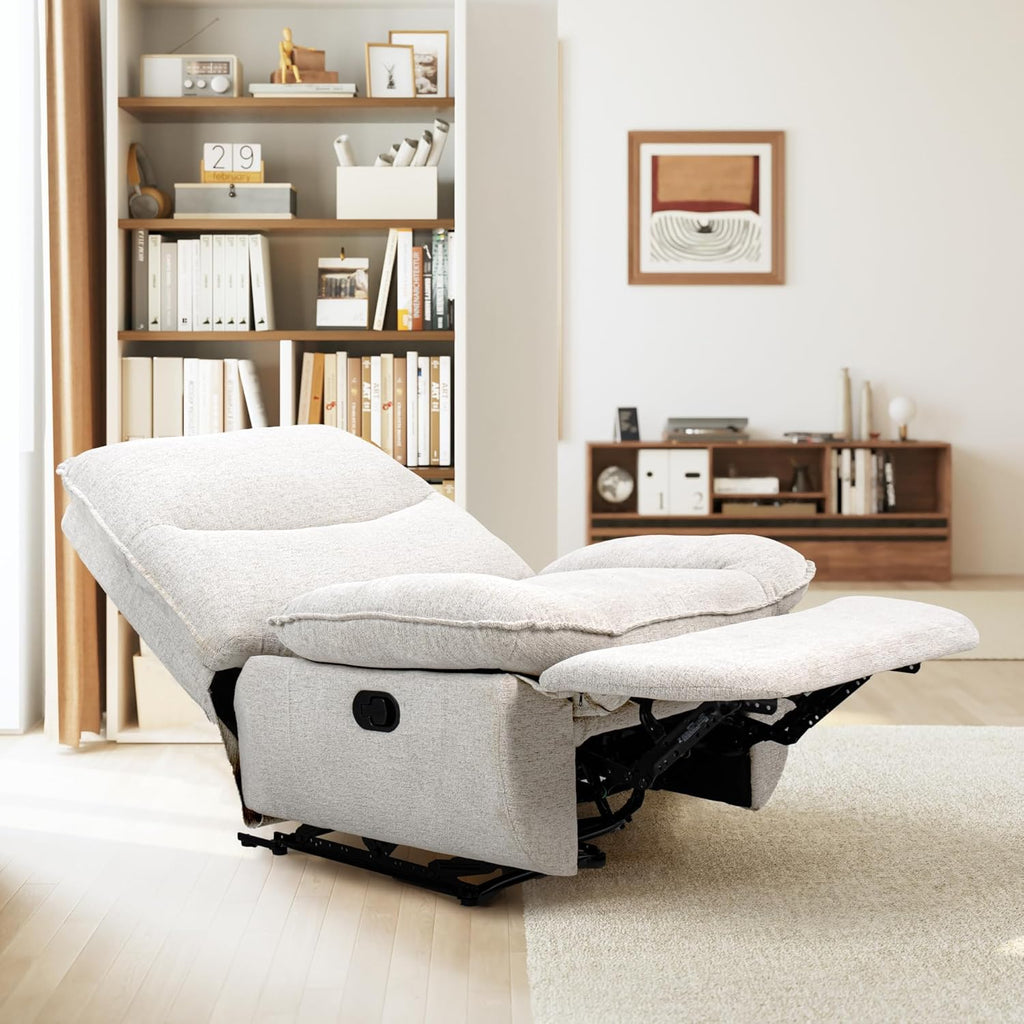 2026 Fauteuil inclinable FLEXISPOT XC6, canapé pivotant à bascule, fauteuil TV avec dossier réglable, fauteuil inclinable pour chambre, salon et home cinéma (beige)