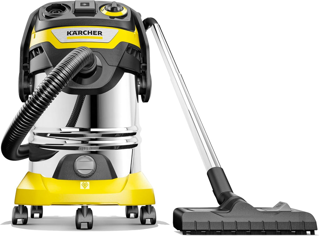 2026 Kärcher aspiratore solidi liquidi WD 6 P S V-30/6/22/T con presa elettroutensile, 1300 W, contenitore in plastica: 30 l, tubo di aspirazione: 2,2 m, funzione soffiante, filtro in vello