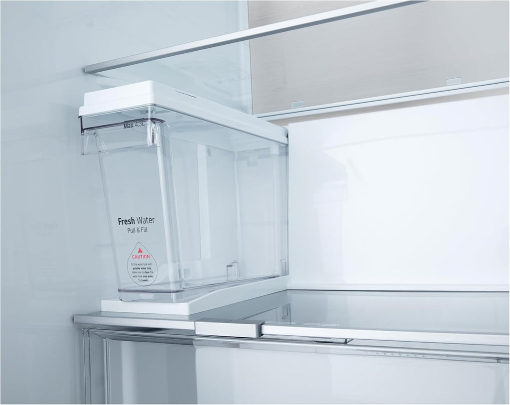 2026 GSLE91MBAC Frigorifero Americano Side-by-Side, Classe C, Frigorifero No Frost, 628L, Wi-Fi, Tecnologia Door&Linear Cooling, Fresh Converter, Dispenser Senza Allaccio, UVnano, Metal Sorbet
