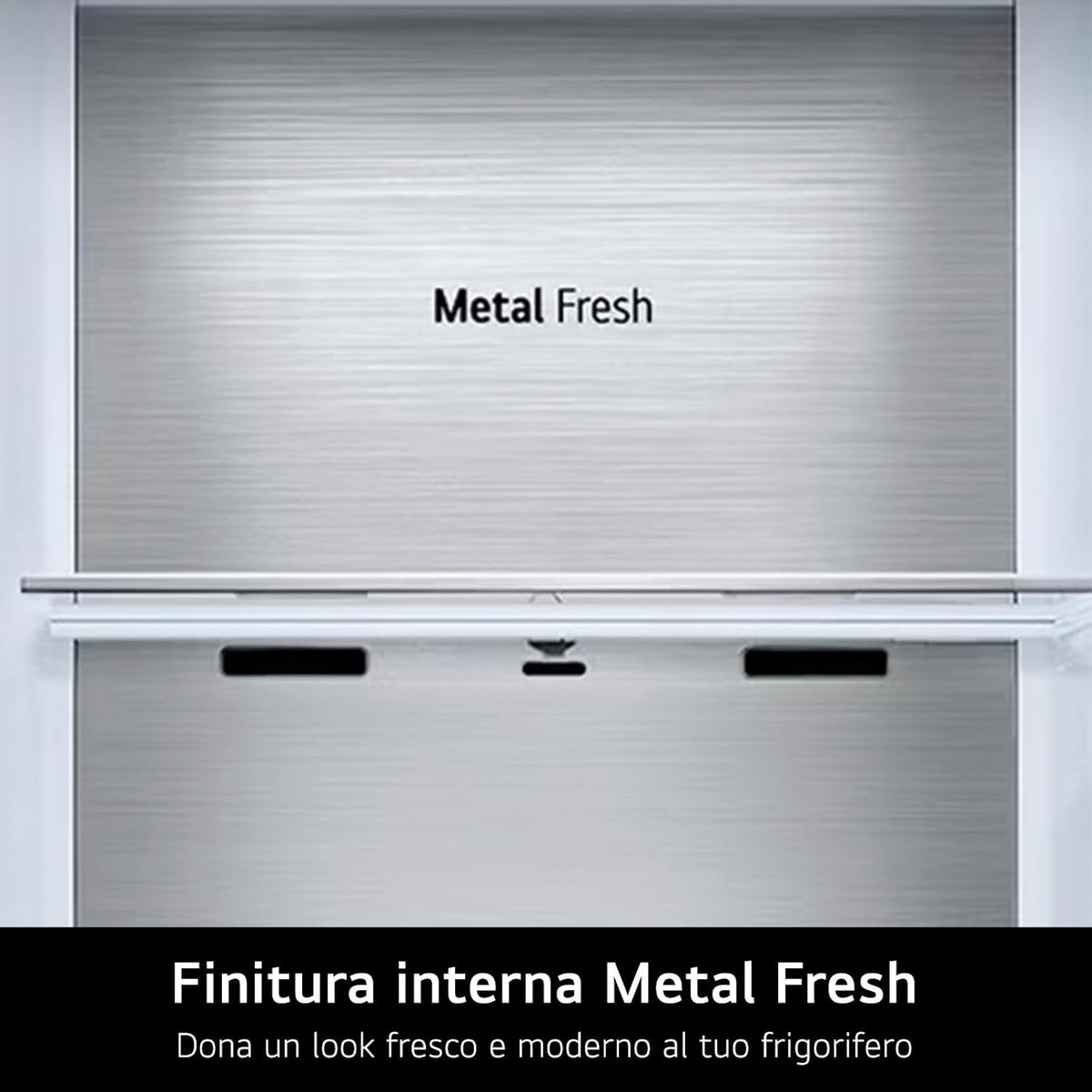 2026 GSLE91MBAC Frigorifero Americano Side-by-Side, Classe C, Frigorifero No Frost, 628L, Wi-Fi, Tecnologia Door&Linear Cooling, Fresh Converter, Dispenser Senza Allaccio, UVnano, Metal Sorbet