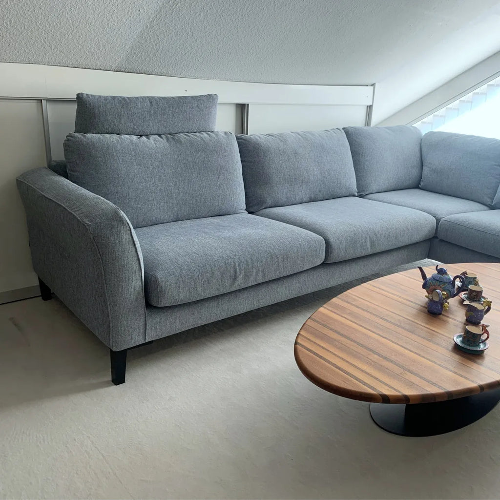 2026 Ausstellungsstück Sits Ecksofa Anja, hellblau, 293 x 221cm, Bezug anbehmbar