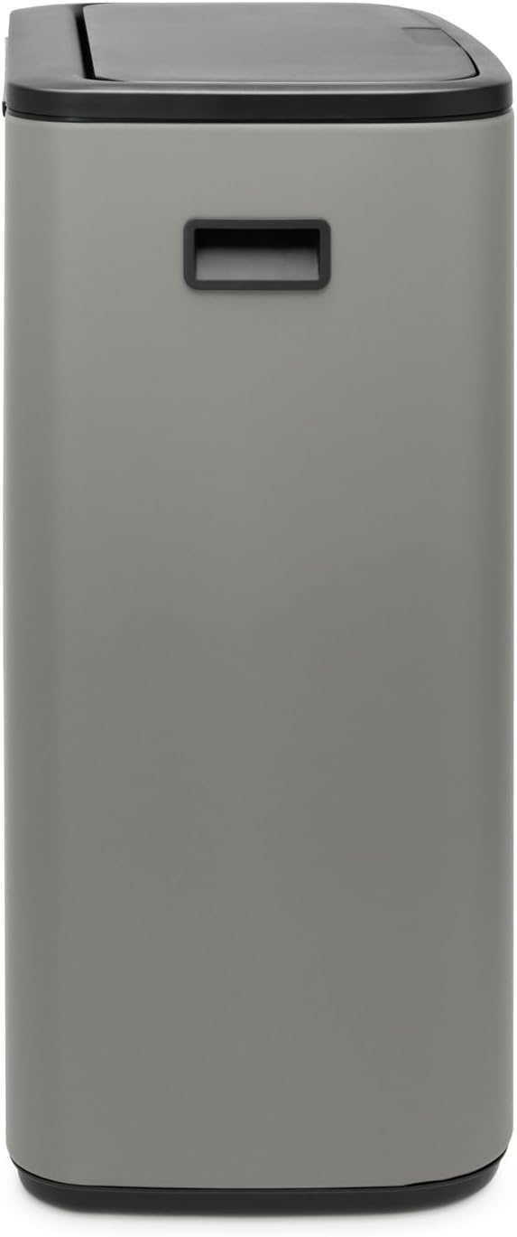 2026 Poubelle Brabantia, acier mat, anti-traces de doigts, 2 x 30 L