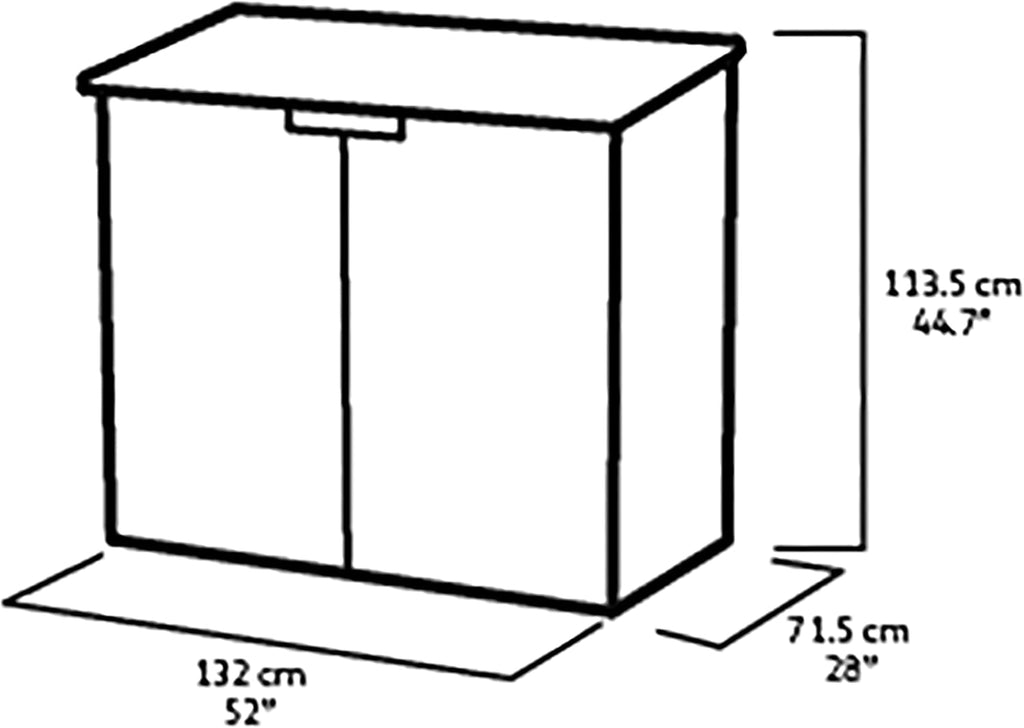 2026 Keter 249317 Store it Out Nova Abri de jardin extérieur 132 x 71,5 x 113,5 cm, gris clair avec couvercle gris foncé