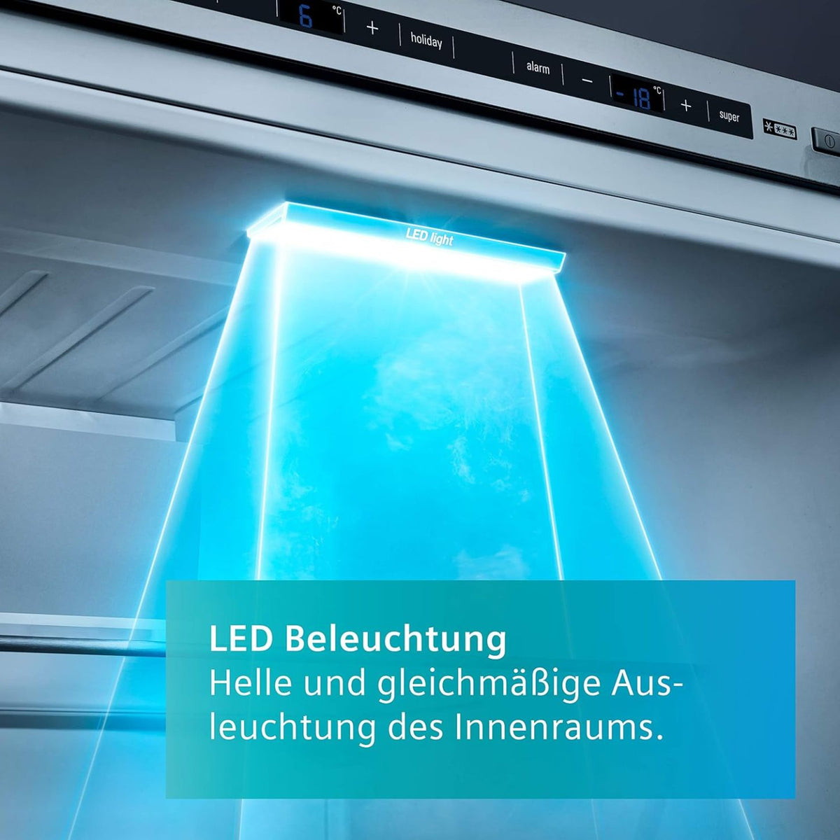 2026 SIEMENS KF96NVPEA iQ300 Multi-Door-Kühlschrank, 183 x 91 cm, 405 L Kühlen & 200 L Gefrieren, hyperFresh längere Frische, noFrost nie wieder abtauen, superCooling schnellere Kühlung
