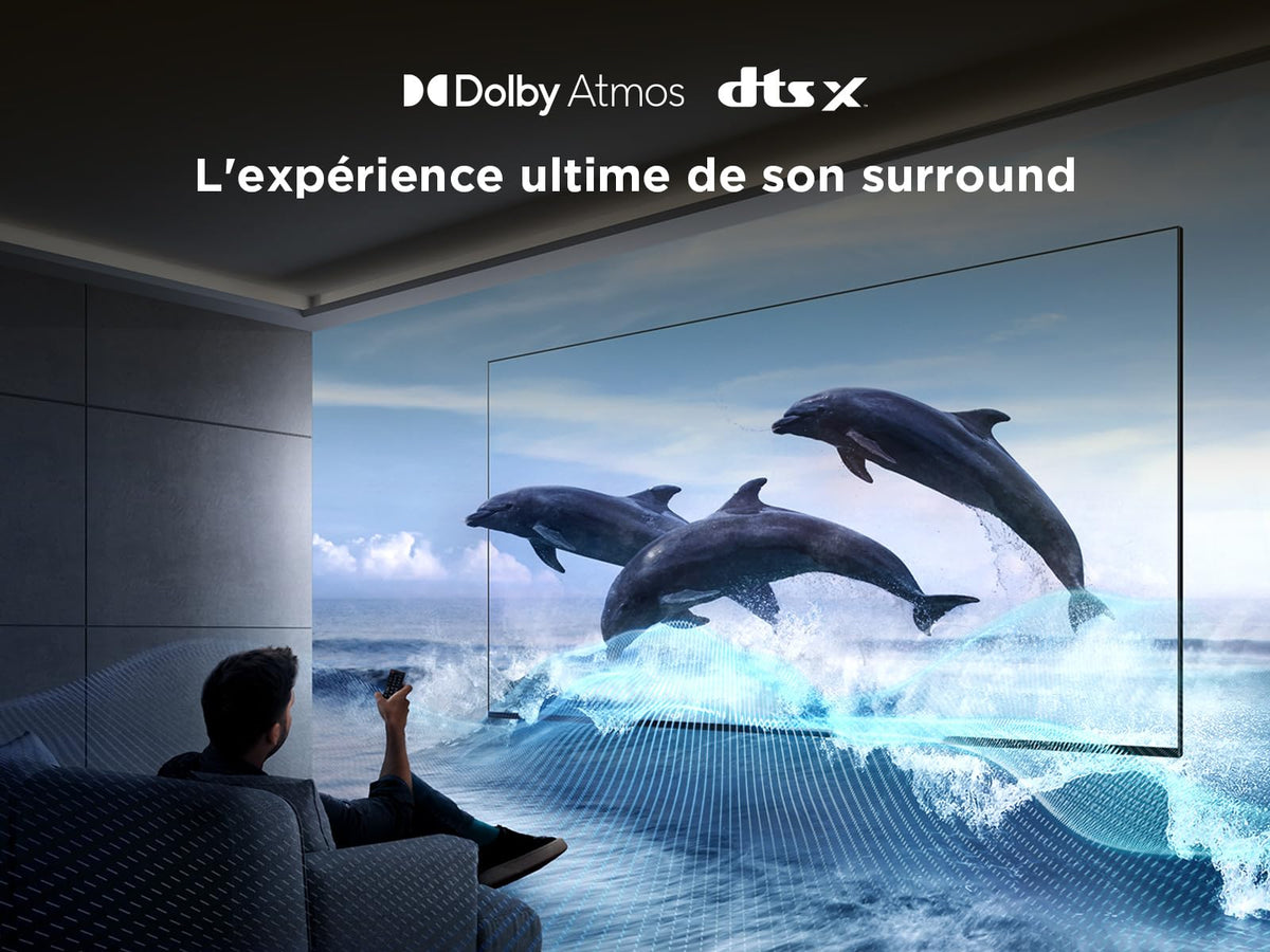 2026 TCL 43T6C Fire TV 43 Pouces QLED 4K UHD Smart TV, HDR (Multi-Format), Dolby Atmos, Motion Clarity, vocale Alexa