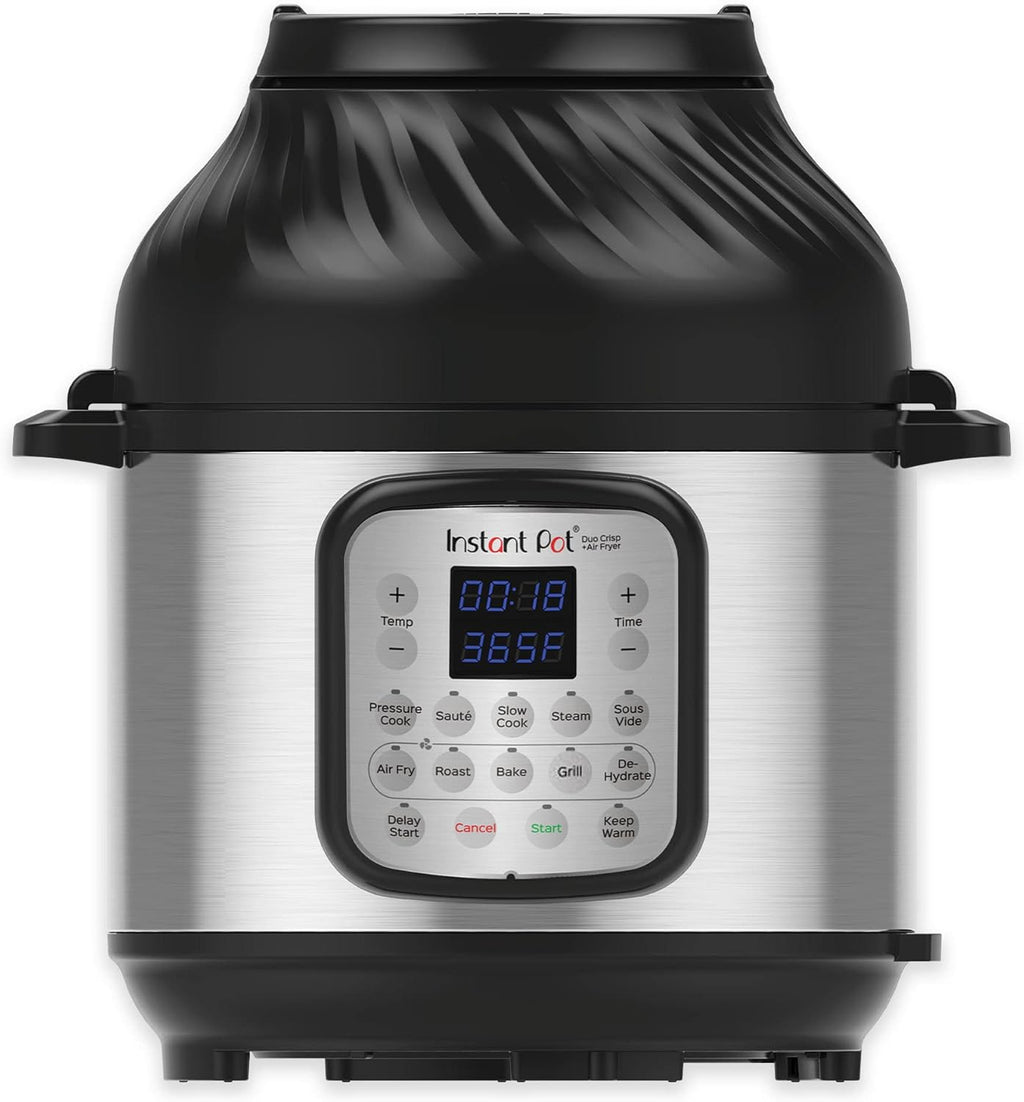 2026 Instant Pot Multicuiseur 11 en 1 Duo Crisp + Air Fryer, 8 L : autocuiseur, friteuse à air, mijoteuse, cuiseur à vapeur, machine sous vide, déshydrateur avec gril, réchaud et fonctions de cuisson
