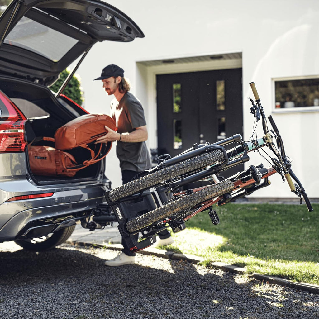 2026 Thule EasyFold XT Porte-Vélos, Porte-Vélos sur Attelage Black/Aluminum 2 Bikes
