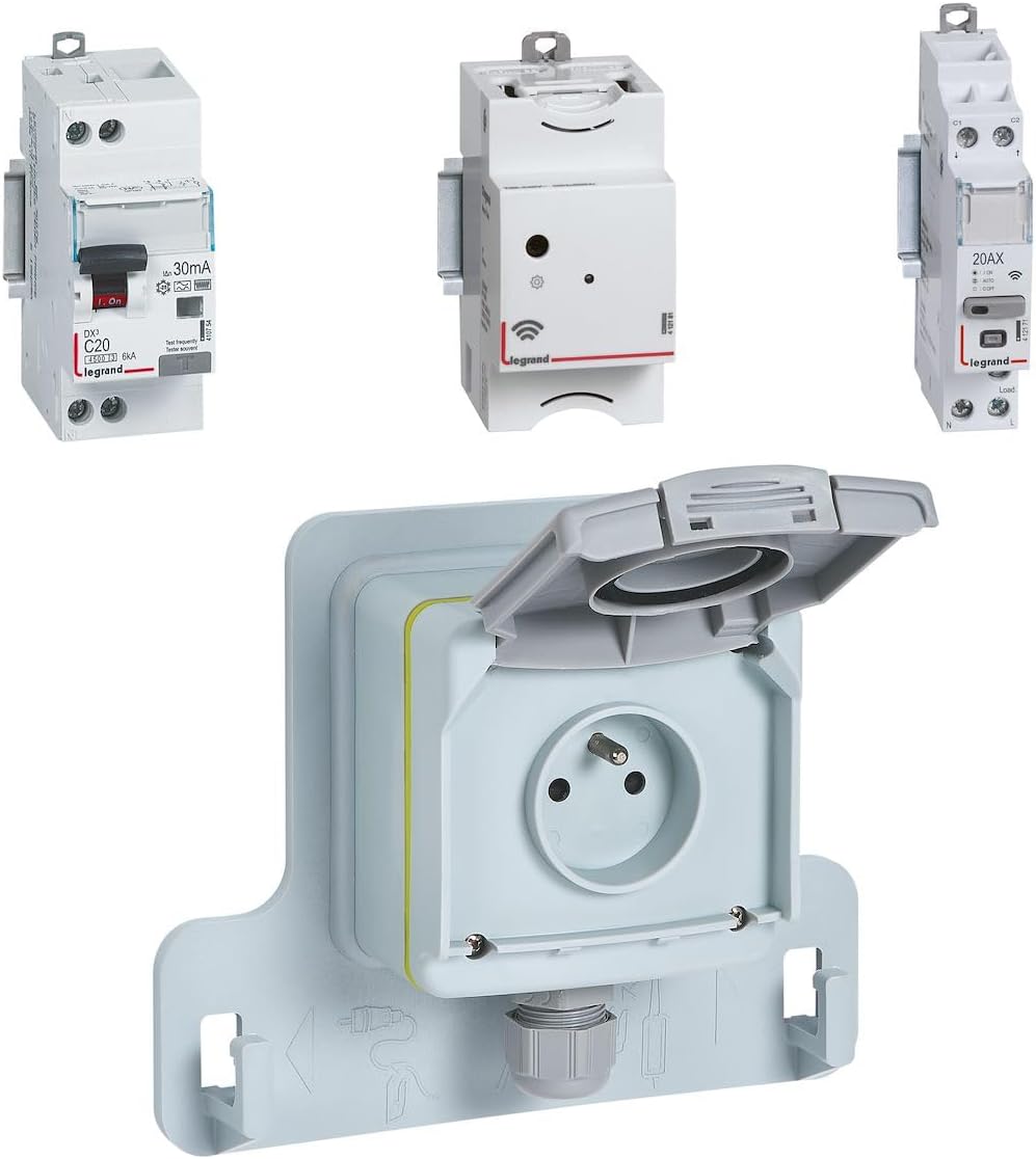 2026 LEGRAND - Pack prise Green'up Access pour recharge véhicule électrique + module connecté, recharge accélérée x2, contrôle via smartphone ou assistant vocal, installation facile