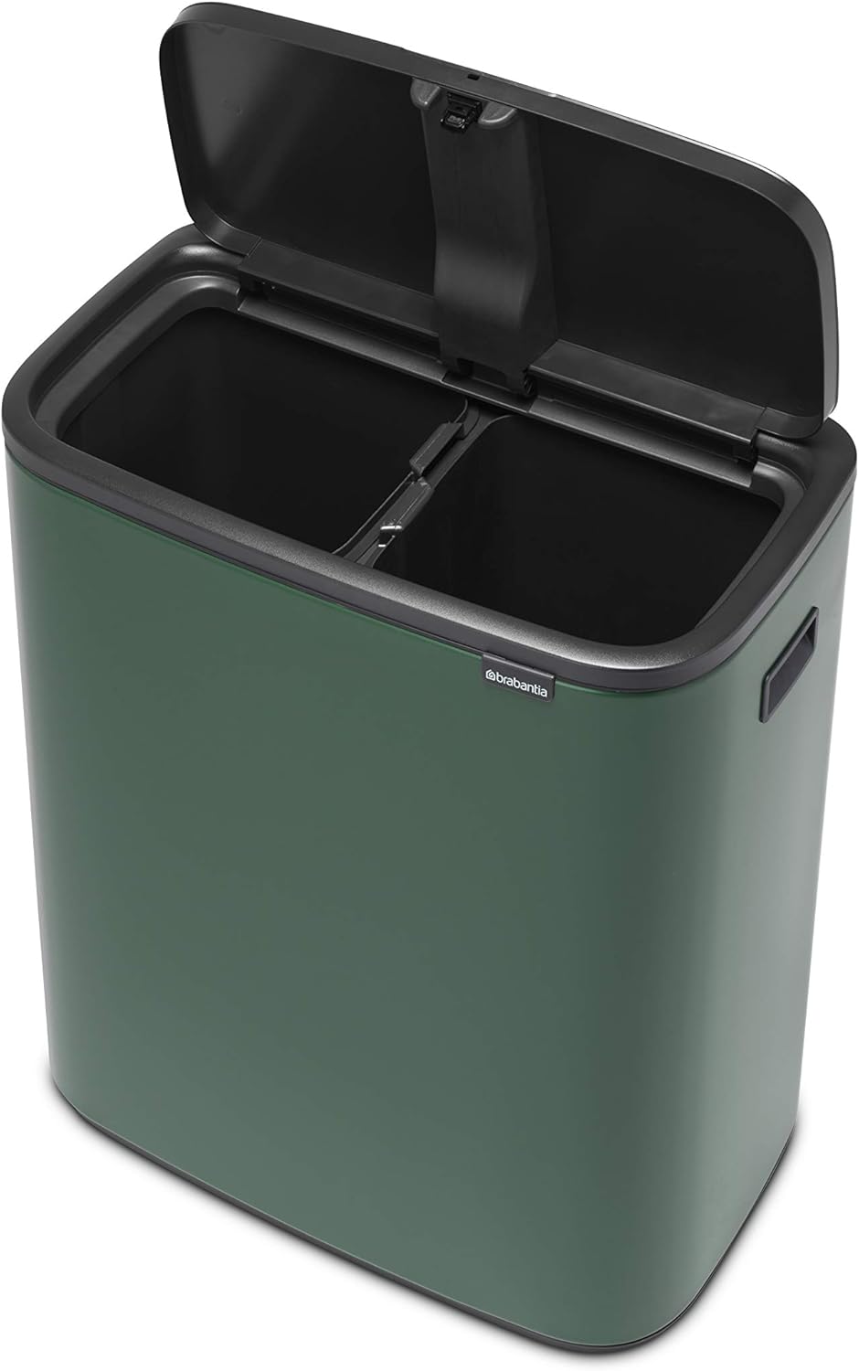 2026 Poubelle Brabantia, acier mat, anti-traces de doigts, 2 x 30 L