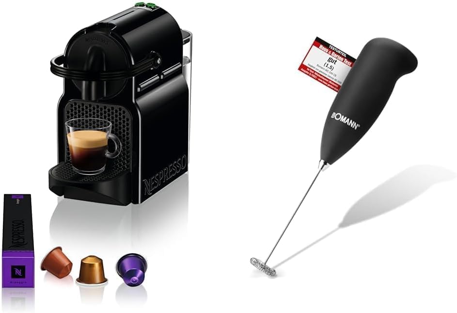 2026 De’Longhi 203549 Inissia Cafetière à Capsules Nespresso, Plastique, Noir