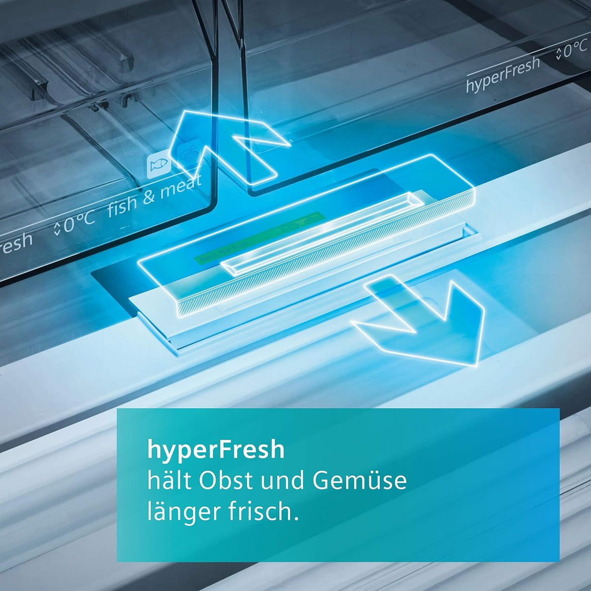 2026 SIEMENS KF96NVPEA iQ300 Multi-Door-Kühlschrank, 183 x 91 cm, 405 L Kühlen & 200 L Gefrieren, hyperFresh längere Frische, noFrost nie wieder abtauen, superCooling schnellere Kühlung