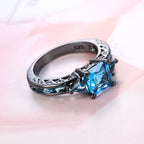 Bague géométrique en zircon – Style européen et américain moderne