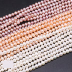 Collier Clavicule en Perles d'Eau Douce Naturelles Artisanales