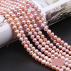 Collier Clavicule en Perles d'Eau Douce Naturelles Artisanales