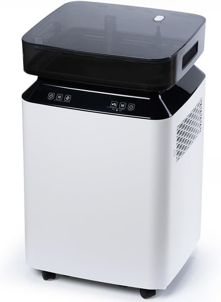 2026 Deumidificatore Industriale Professionale Elettrico: 80L/24h per Grandi Ambienti 170㎡Pompa Scarico Continuo Antimuffa Portatile con Ruote per Casa/Bagno/Ufficio/Garage/Cantina/Stanza/Armadio