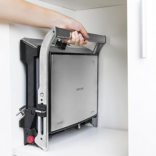 2026 Cecotec Grill électrique Rock’nGrill Smart. Système de réglage de la puissance, du temps et de la température de 2000 W, ouverture à 180 °, plaques amovibles allant au lave vaisselle : Cuisine et Maison
