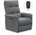 2026 Fauteuil relax électrique FLEXISPOT avec dossier réglable, inclinable de 105° à 155°, fauteuil inclinable, fauteuil relax ergonomique pour chambre, salon et home cinéma (gris foncé)