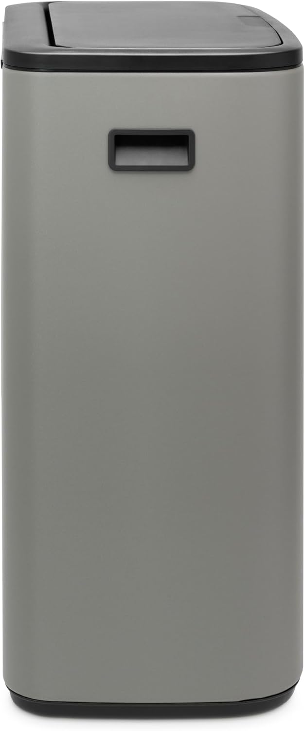 2026 Poubelle Brabantia, acier mat, anti-traces de doigts, 2 x 30 L