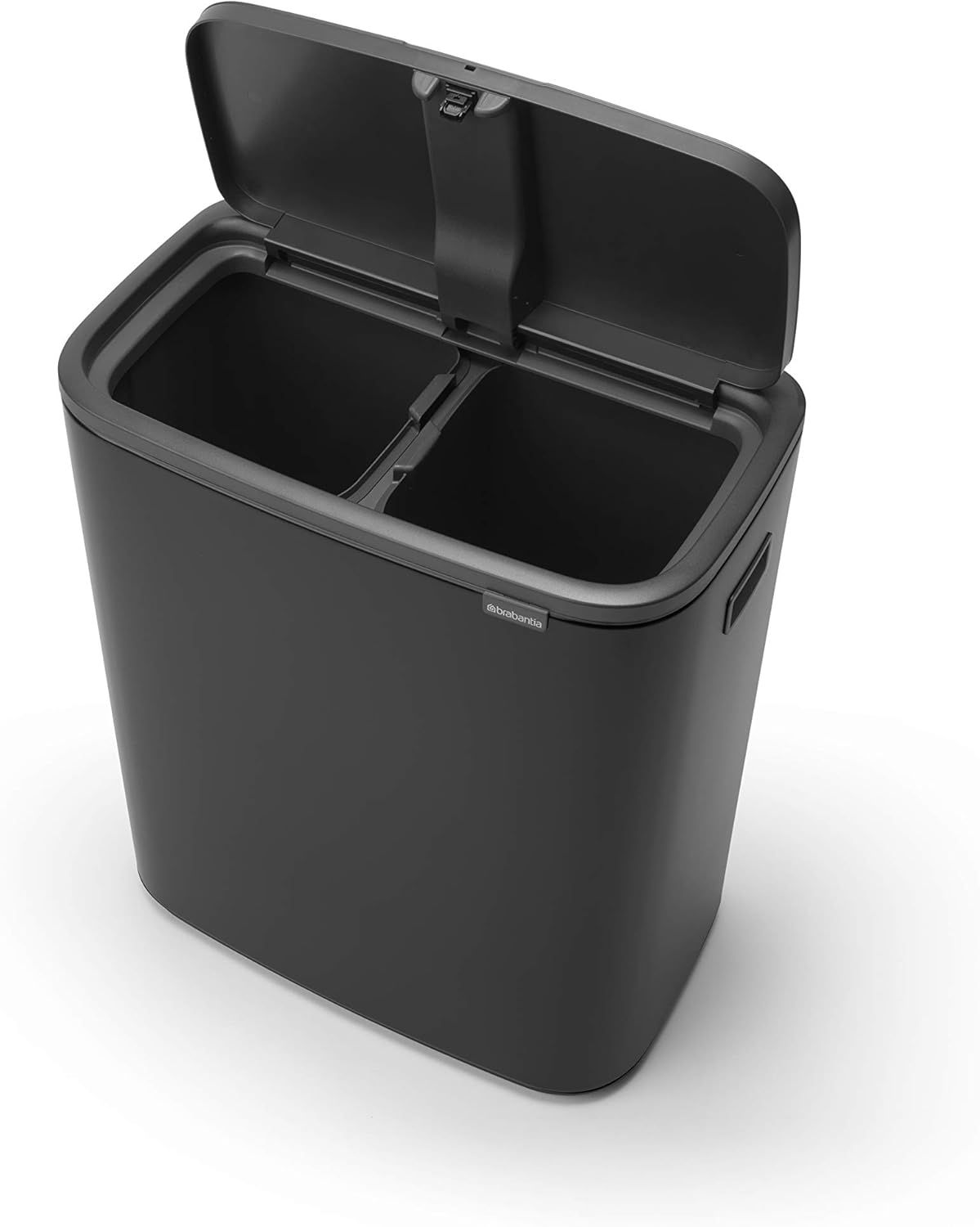 2026 Poubelle Brabantia, acier mat, anti-traces de doigts, 2 x 30 L