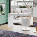 2026 Vicco Lara White Gloss Dressing Table 120cm with 2 Drawers