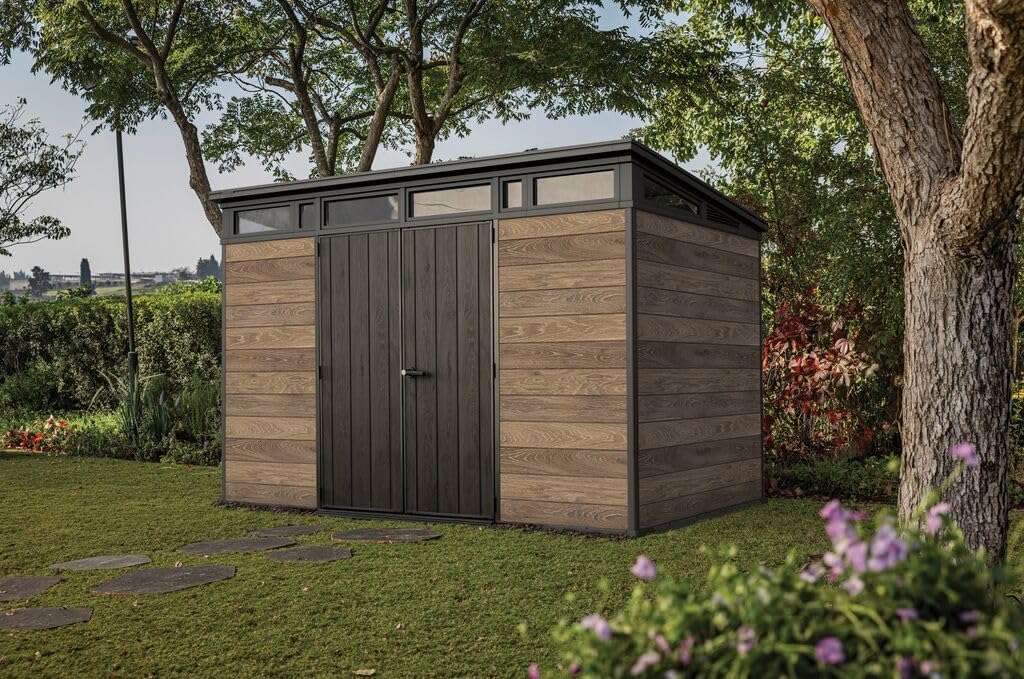 2026 Abri de Jardin Signature 117 - Aspect Bois Douglas - 7,4m - KETER
